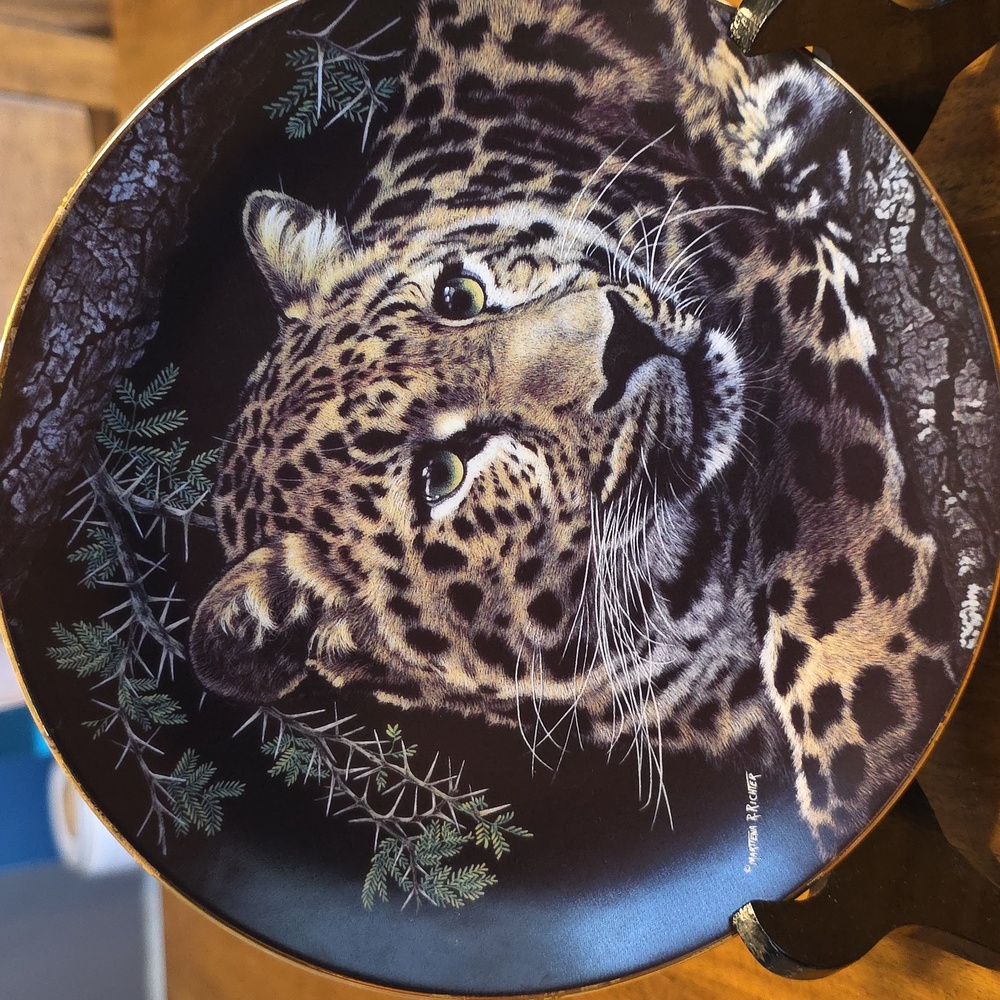 The Hamilton Collection East African Leopard Natures Majestic Cats Plate Collect